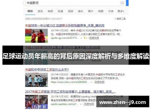足球运动员年薪高的背后原因深度解析与多维度解读