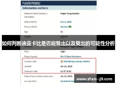 如何判断迪亚卡比是否能复出以及复出的可能性分析 如何判断迪亚卡比是否能复出以及复出的可能性分析